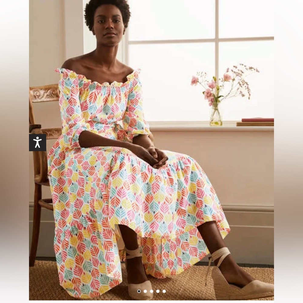 Rosalind Tiered Midi Dress Boden